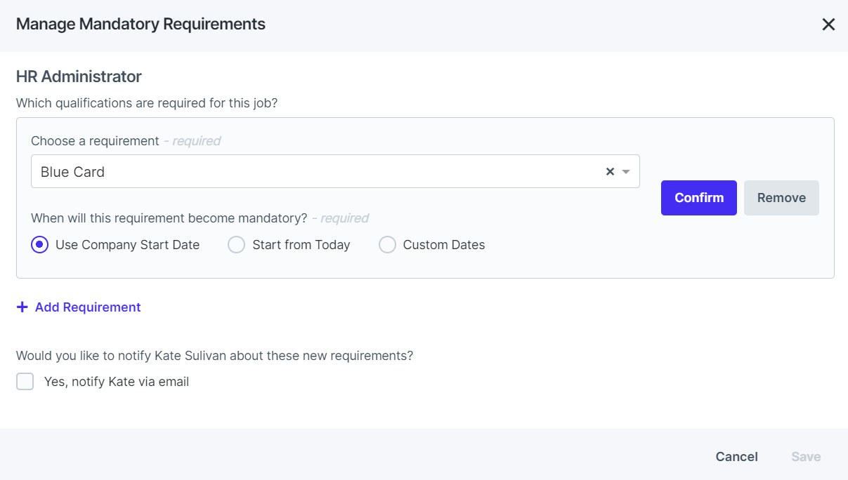 Managing Employee Qualifications intelliHR Support Portal