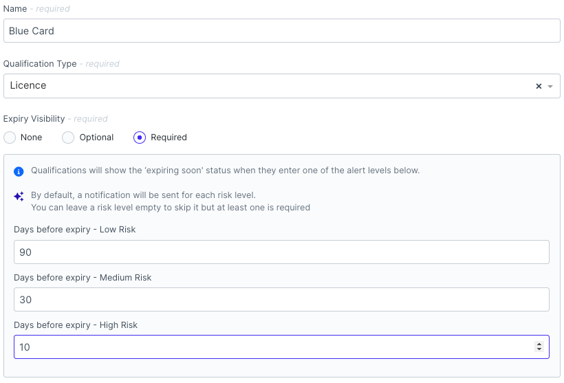 Event Notifications Qualifications intelliHR Support Portal